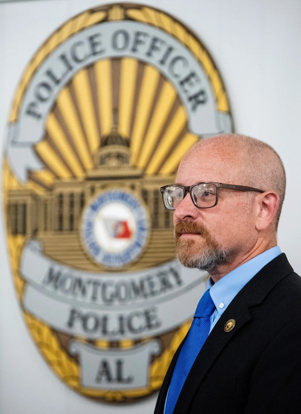 Montgomery Police Department Interim Chief of Police James Graboys during a news conference at the police station in Montgomery, Ala., on Wednesday August 14, 2024.