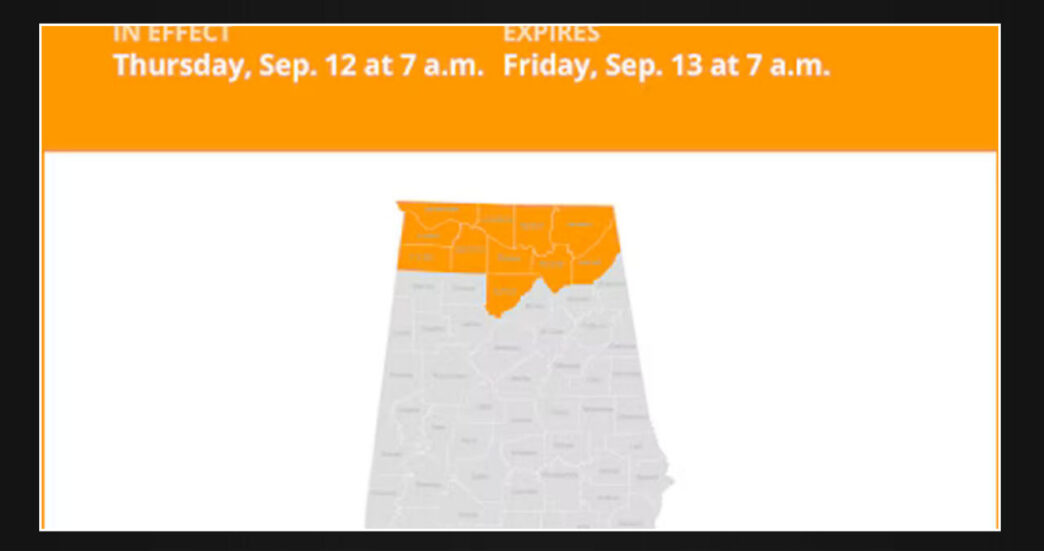 North Alabama to experience wind advisory on Thursday and Friday