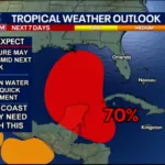 National Hurricane Center predicts possible tropical depression in Gulf of Mexico next week