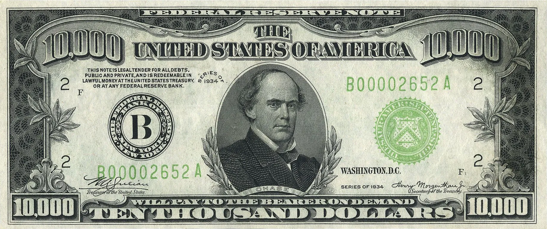 $10,000 Federal Reserve Note (1934)