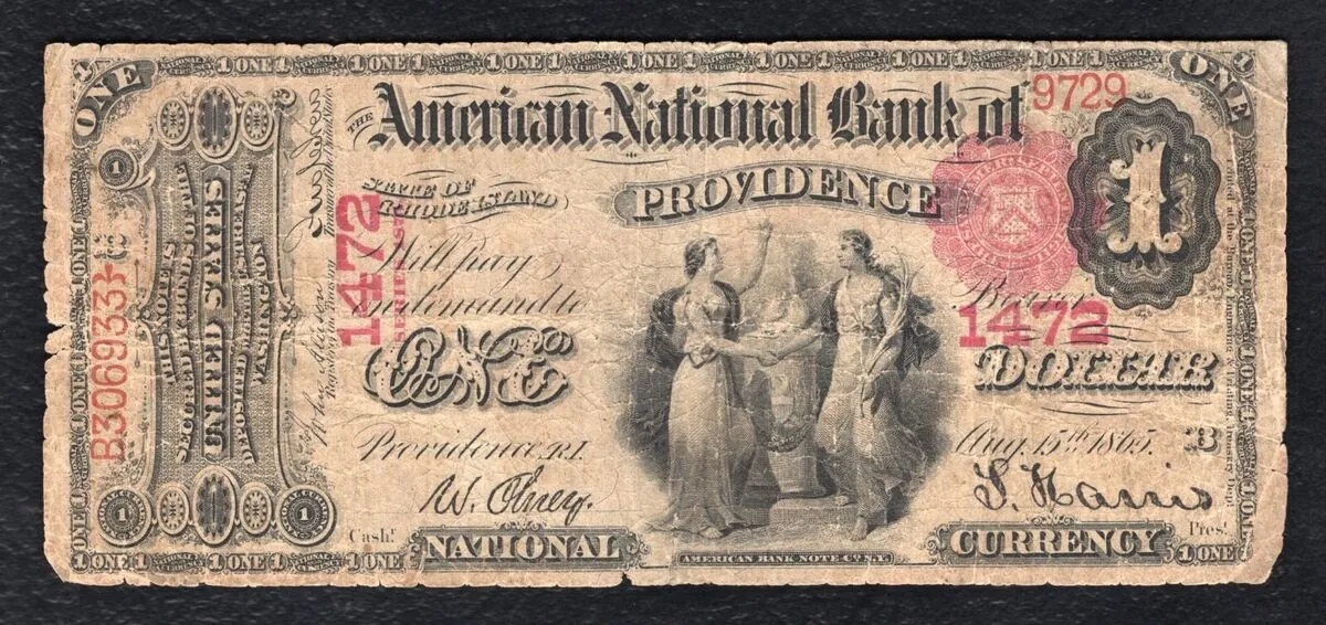 1875 $1 National Bank Note