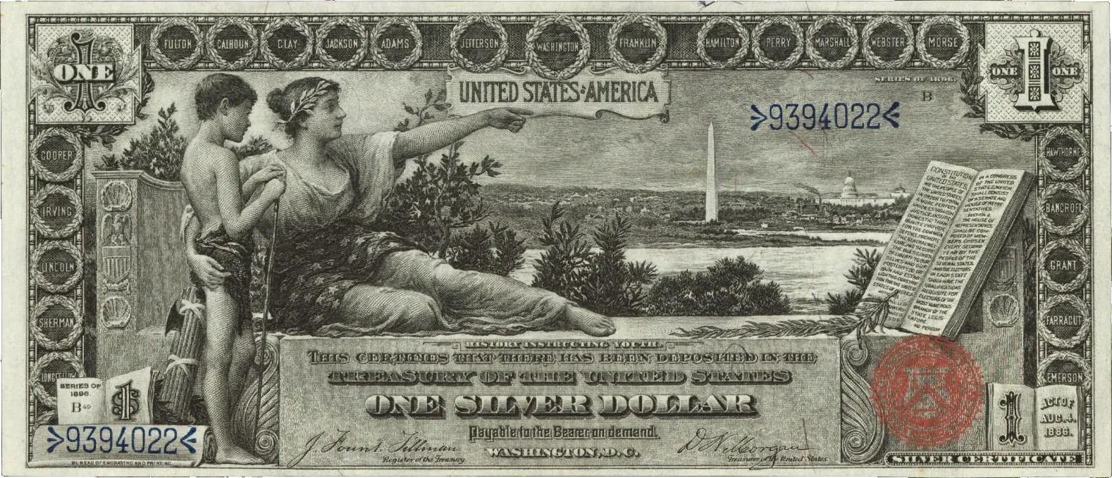 1896 $1 Silver Certificates