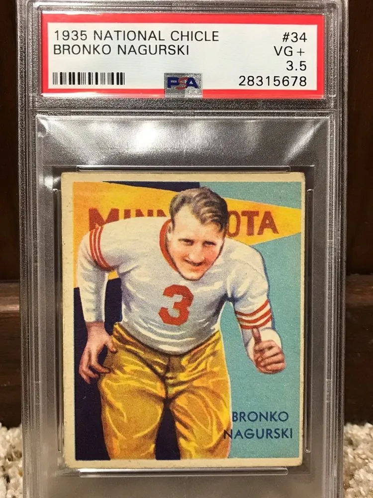 1935 National Chicle Bronko Nagurski Rookie Card #34