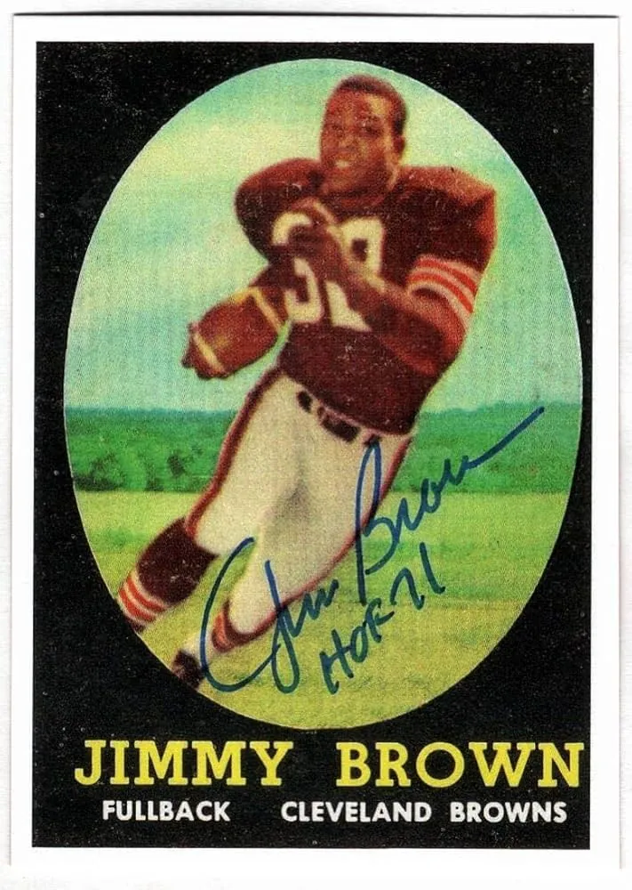 1958 Topps Jim Brown Rookie Card #62