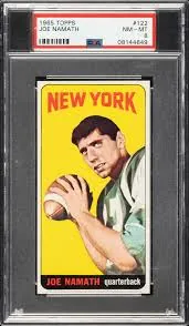 1965 Topps Joe Namath Rookie Card #122