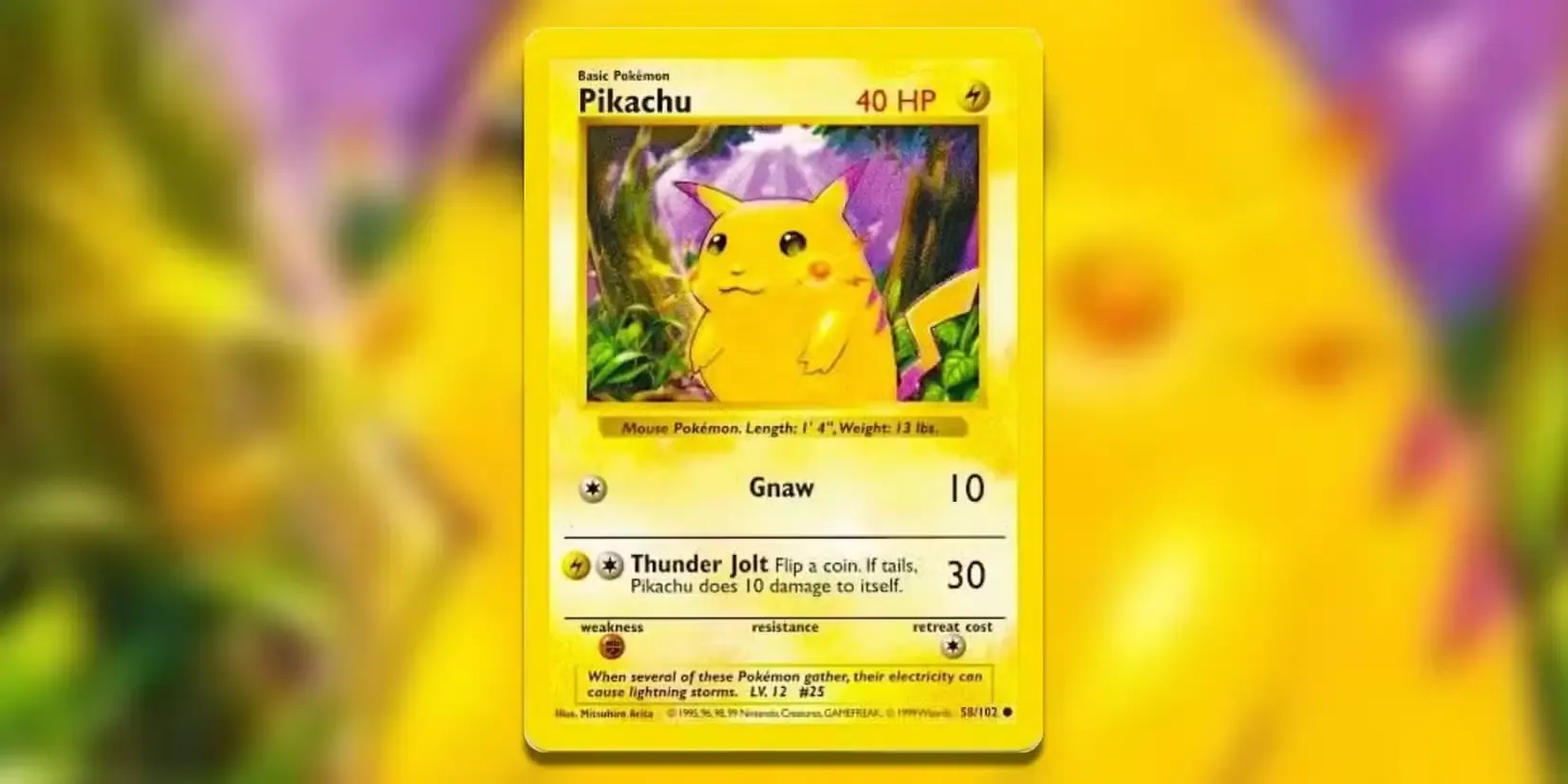 1999 1st Edition Pikachu Red Cheeks