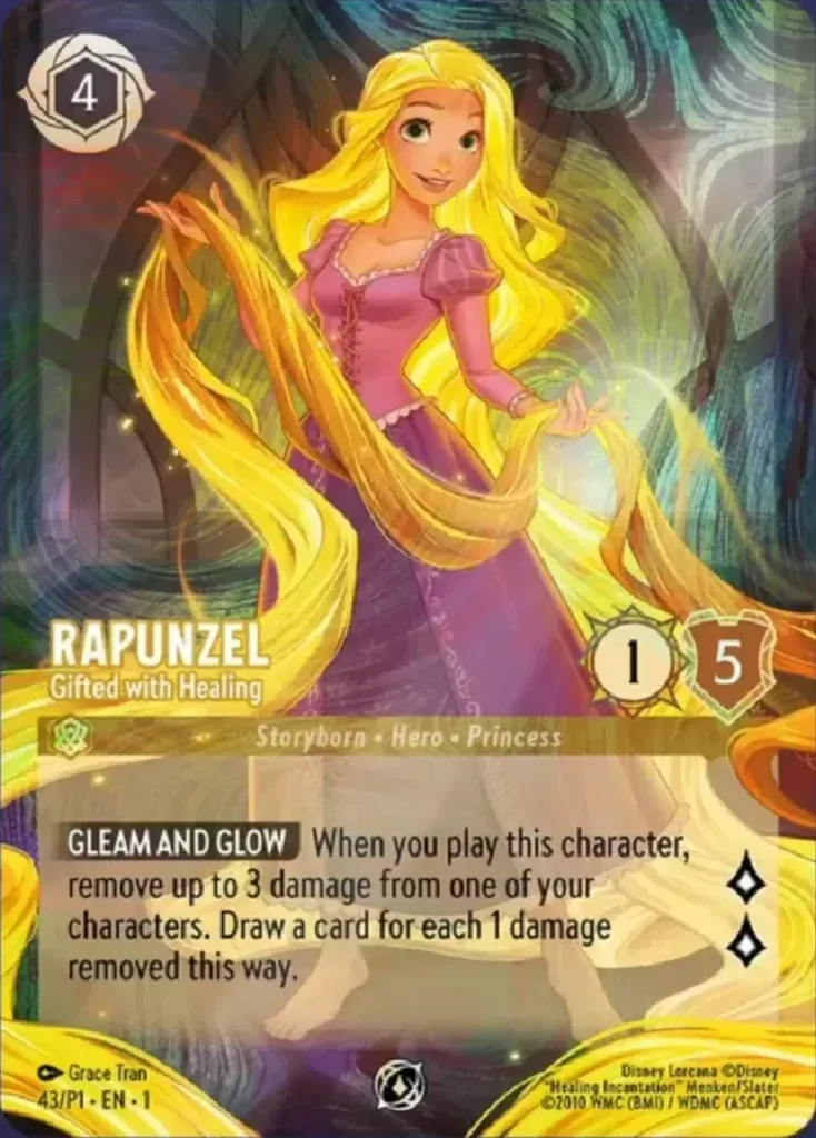 Lorcana Challenge Rapunzel, Gifted with Healing