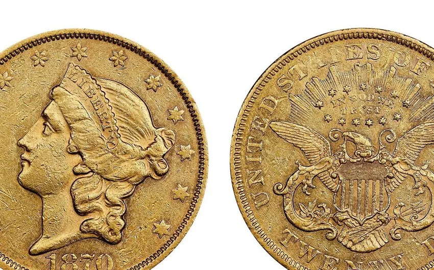 Rare 1870 double eagle coin fetches $1.4M at auction