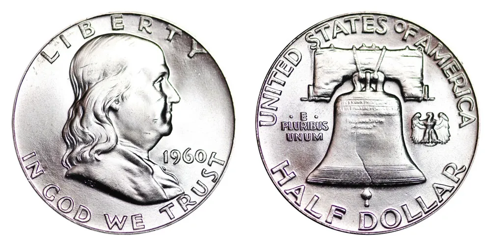 The 1960 Ben Franklin Half Dollar: Silver Value