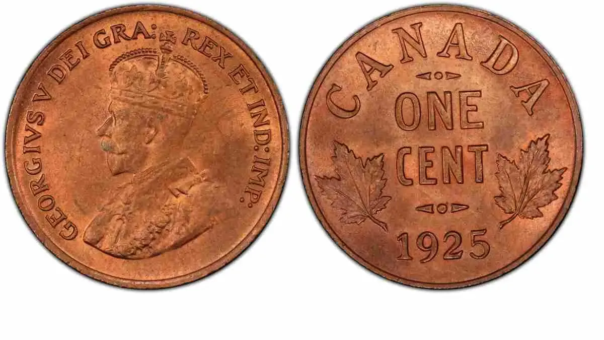 Valuable and rare Canadian cent, great for coin collectors Source: PCGS https://www.pcgs.com/news/the-scarce-1925-canada-cent
