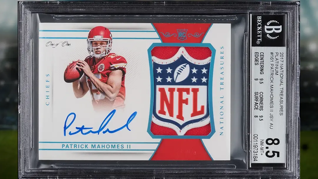 patrick mahomes football card