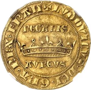 1270 French Louis IX Royal d’Or de Noyon