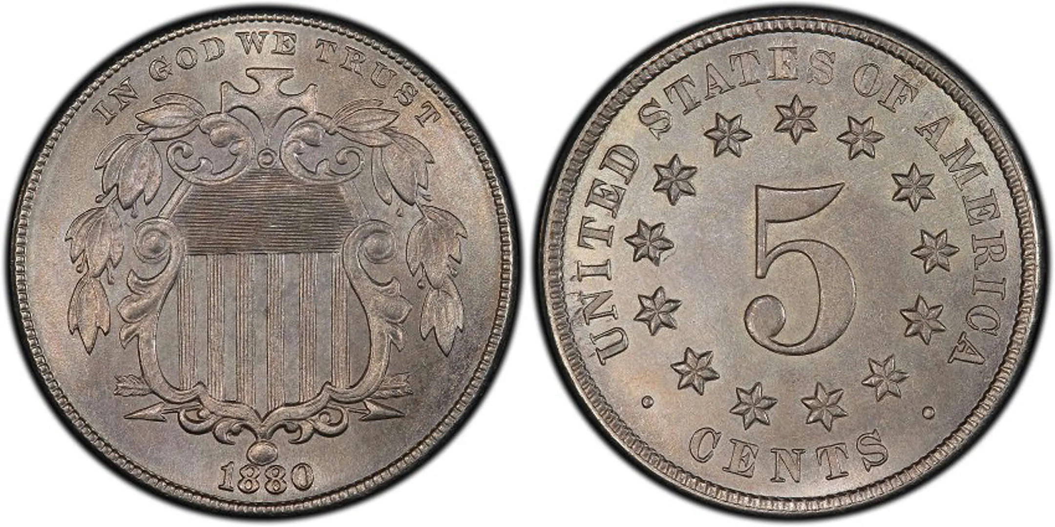 1880 Shield Nickel