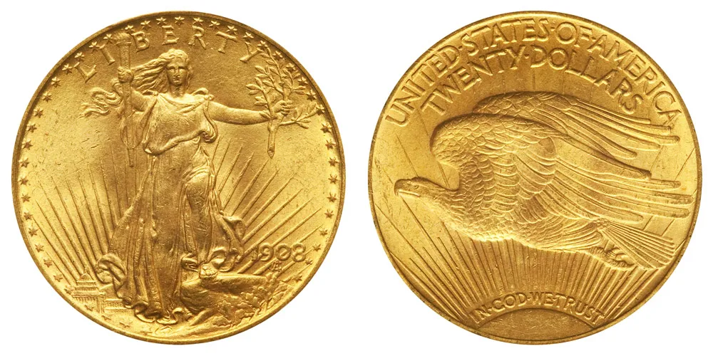 1908 St. Gaudens Gold Double Eagle