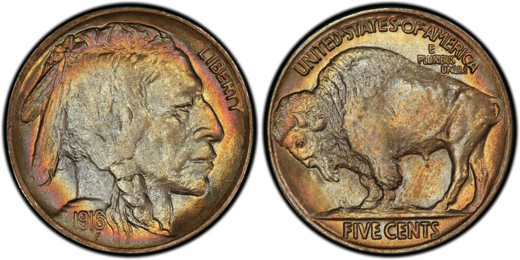 1916 Doubled Die Buffalo Nickel