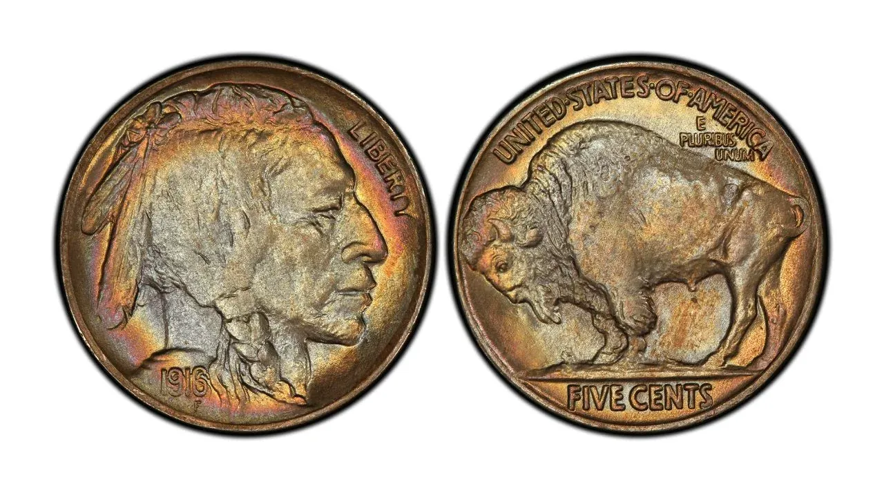 1916 Doubled Die Buffalo Nickel