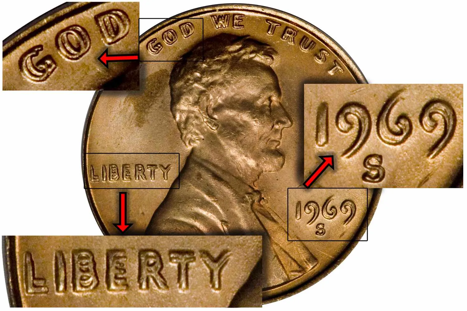 1969-S Doubled Die Obverse