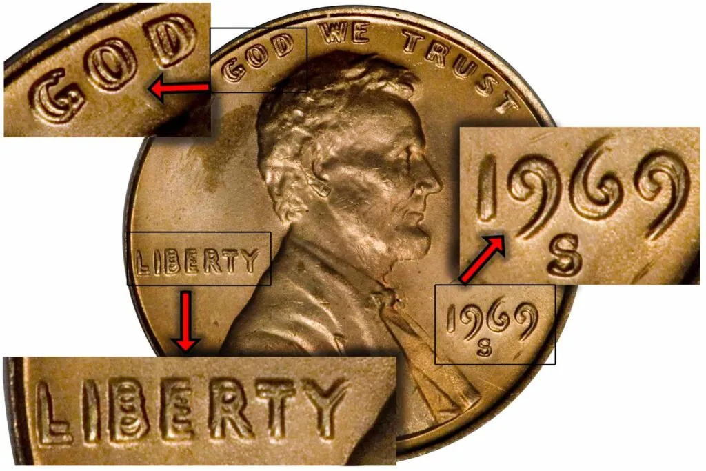 1969-S Lincoln Cent Doubled Die