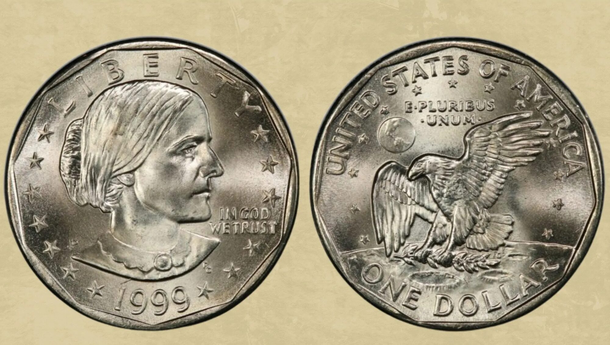 1979 Susan B. Anthony Dollar Over 1978 Jefferson Nickel