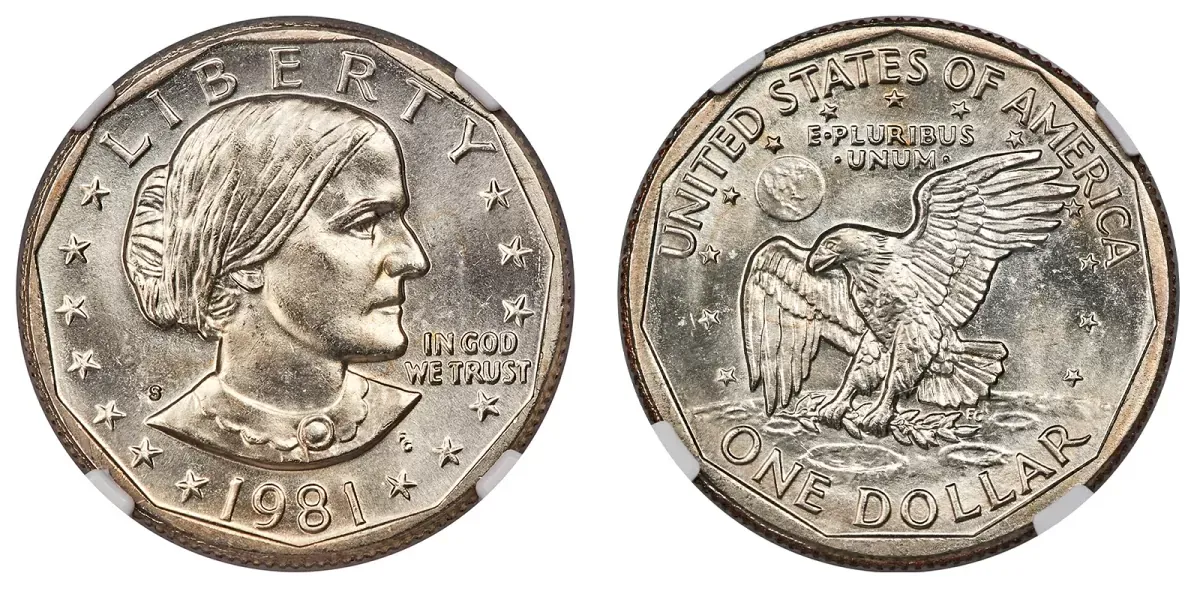 1981-S Susan B. Anthony Dollar in Gem Condition