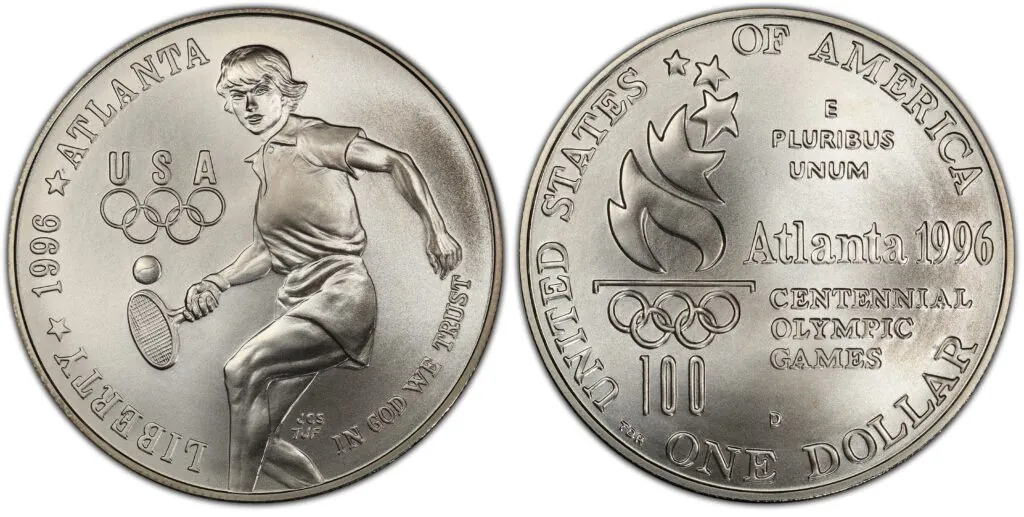 1996-D Cent. Olympics — Tennis; $245