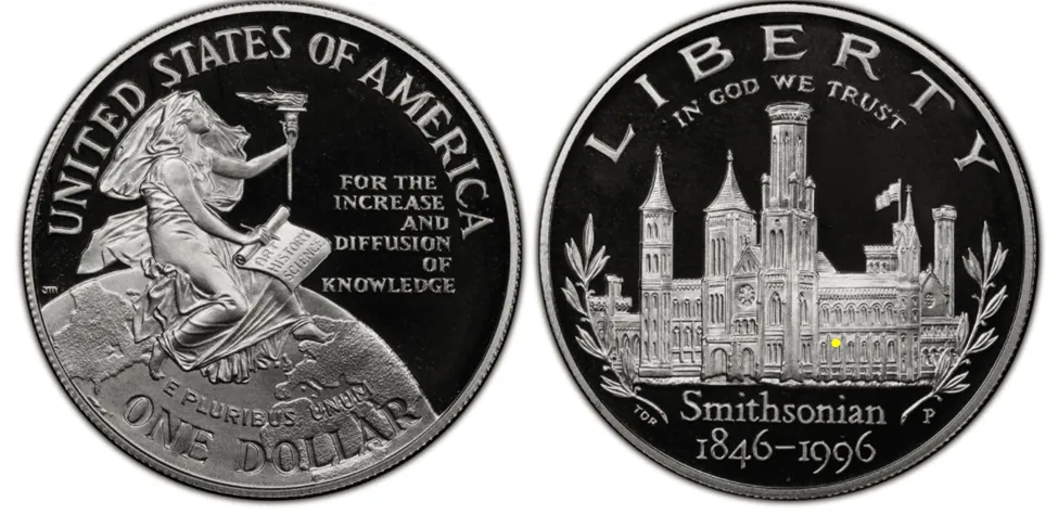 1996-D Smithsonian 150th Anniversary $110