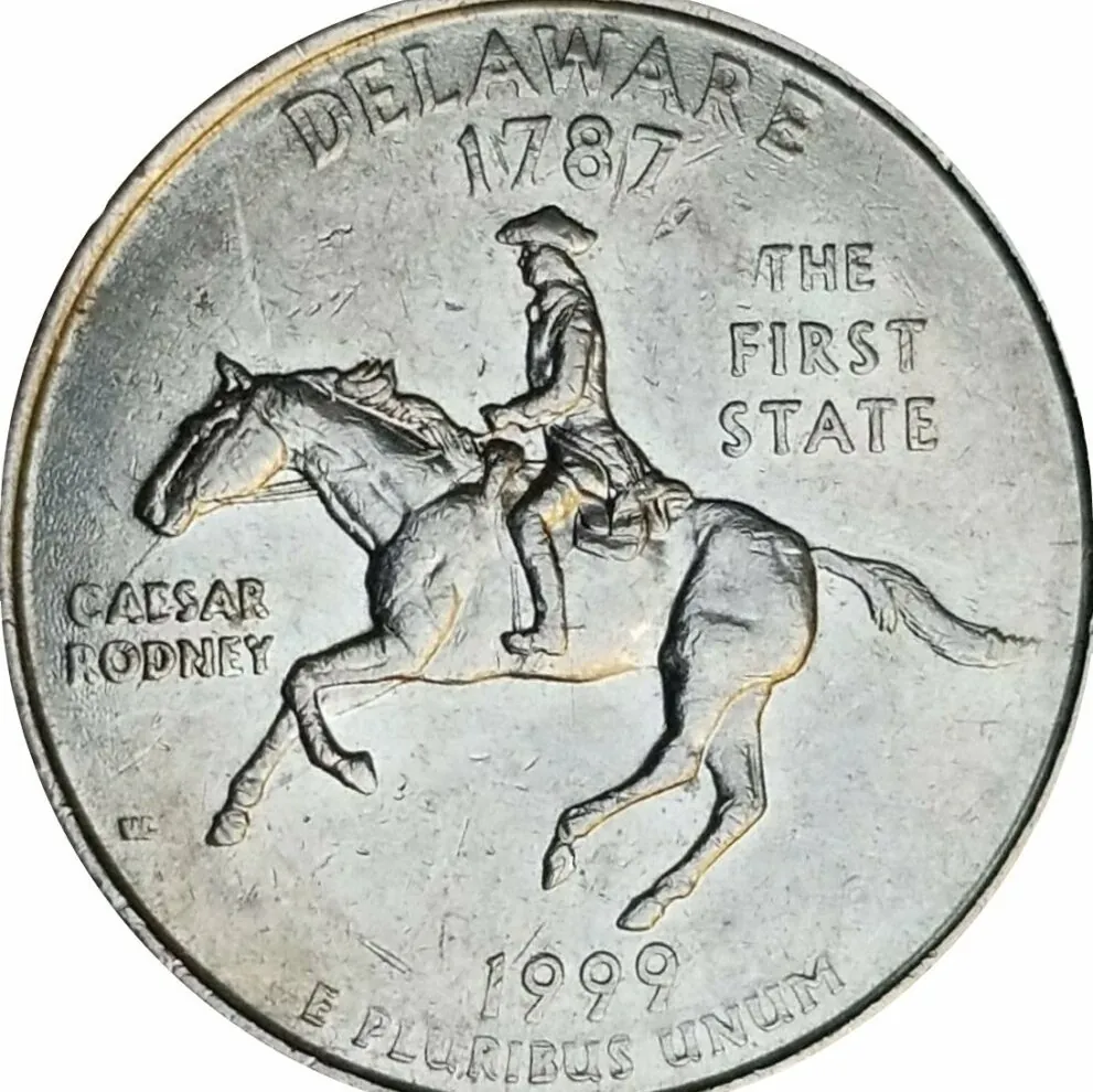 1999 Delaware State Quarter (Spitting Horse Error)