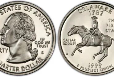 1999-S Delaware Proof Deep Cameo Washington Quarter