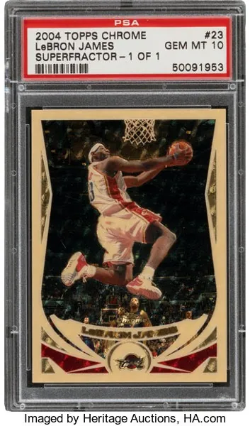 2004-05 LeBron James Topps Chrome Superfractor