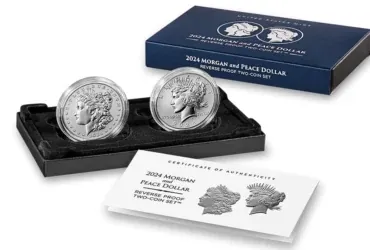 2024 Morgan and Peace Dollar Reverse Proof Two-Coin Set Now Available