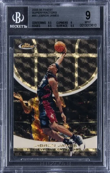 LeBron James Topps Finest Superfractor