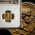 Rare Roman coin featuring Brutus up for auction in Geneva