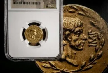 Rare Roman coin featuring Brutus up for auction in Geneva