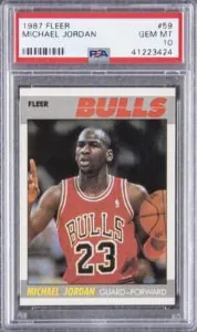 The 1987-1988 Michael Jordan Fleer #59