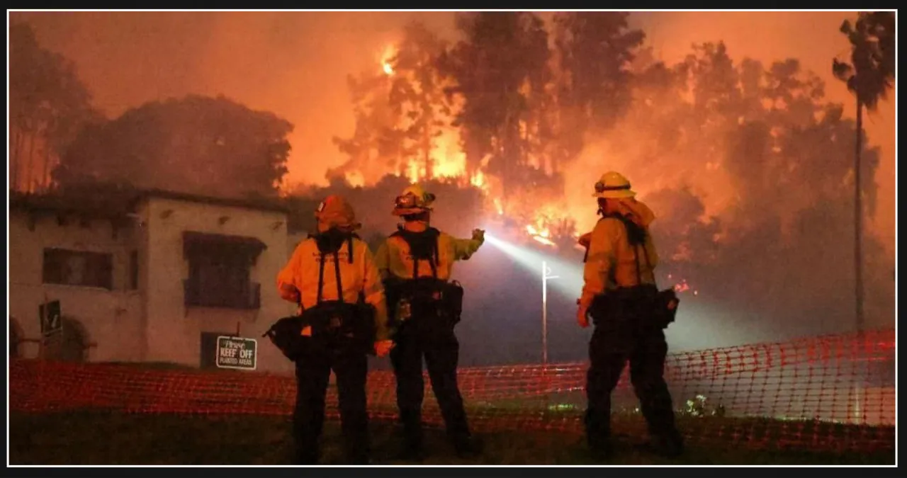 Fire chief warns that Hollywood Hills fire is spreading quickly